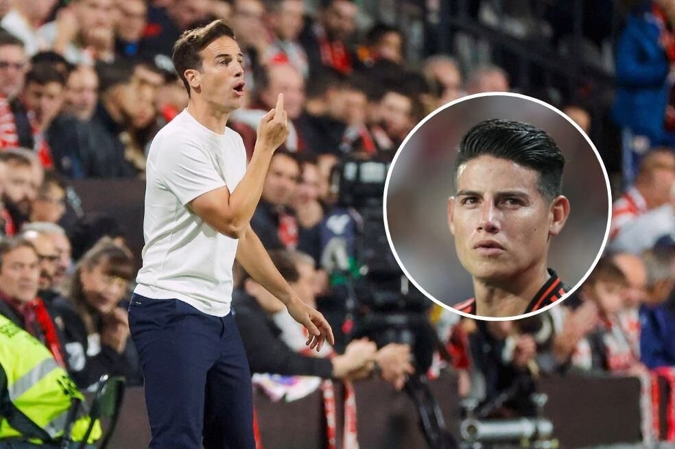 DT de Rayo Vallecano se sincera sobre situación de James Rodríguez: “me fastidia”