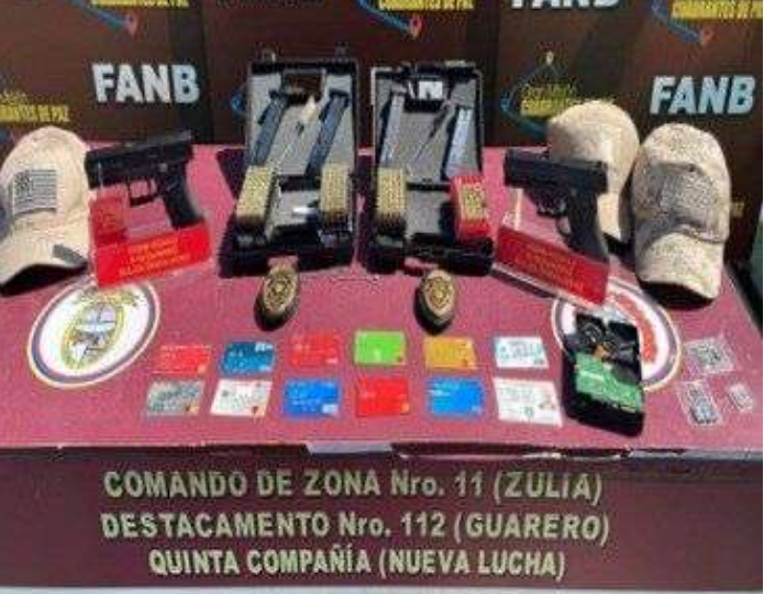 Incautan en Zulia prendas militares con la bandera de Estados Unidos