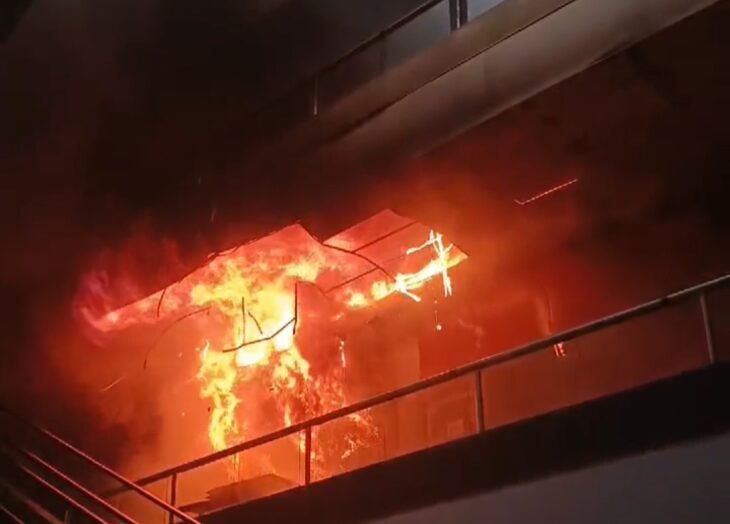Se incendió un local en el Centro Comercial Alta Vista I