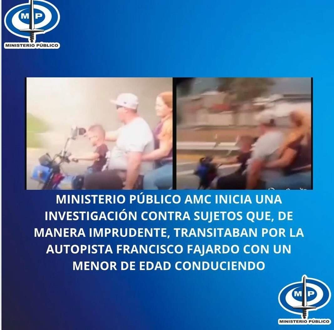 MP investigará video de un niño manejando una moto en Caracas