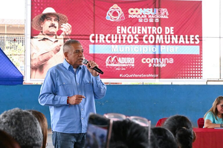 Gobernador de Bolívar se reunió con Circuitos Comunales del municipio Piar