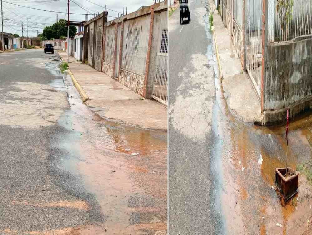 Bote de aguas blancas en la manzana 27 y 38 del sector Gran Sabana
