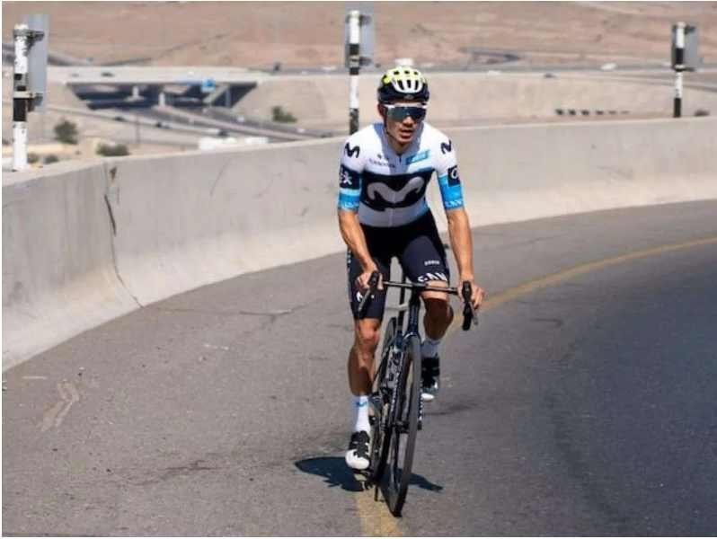 Orluis Aular tuvo su debut en el World Tour de ciclismo