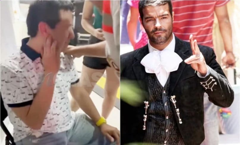 Pablo Montero golpea a compañero de la obra ‘Perfume de Gardenia’