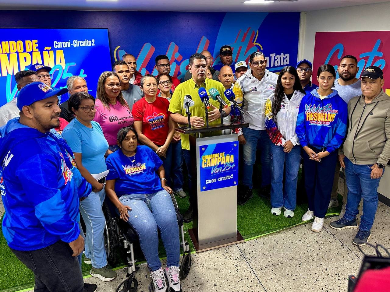 Comando de Campaña Ven25+ Caroní fortalecerá la democracia participativa de las comunidades