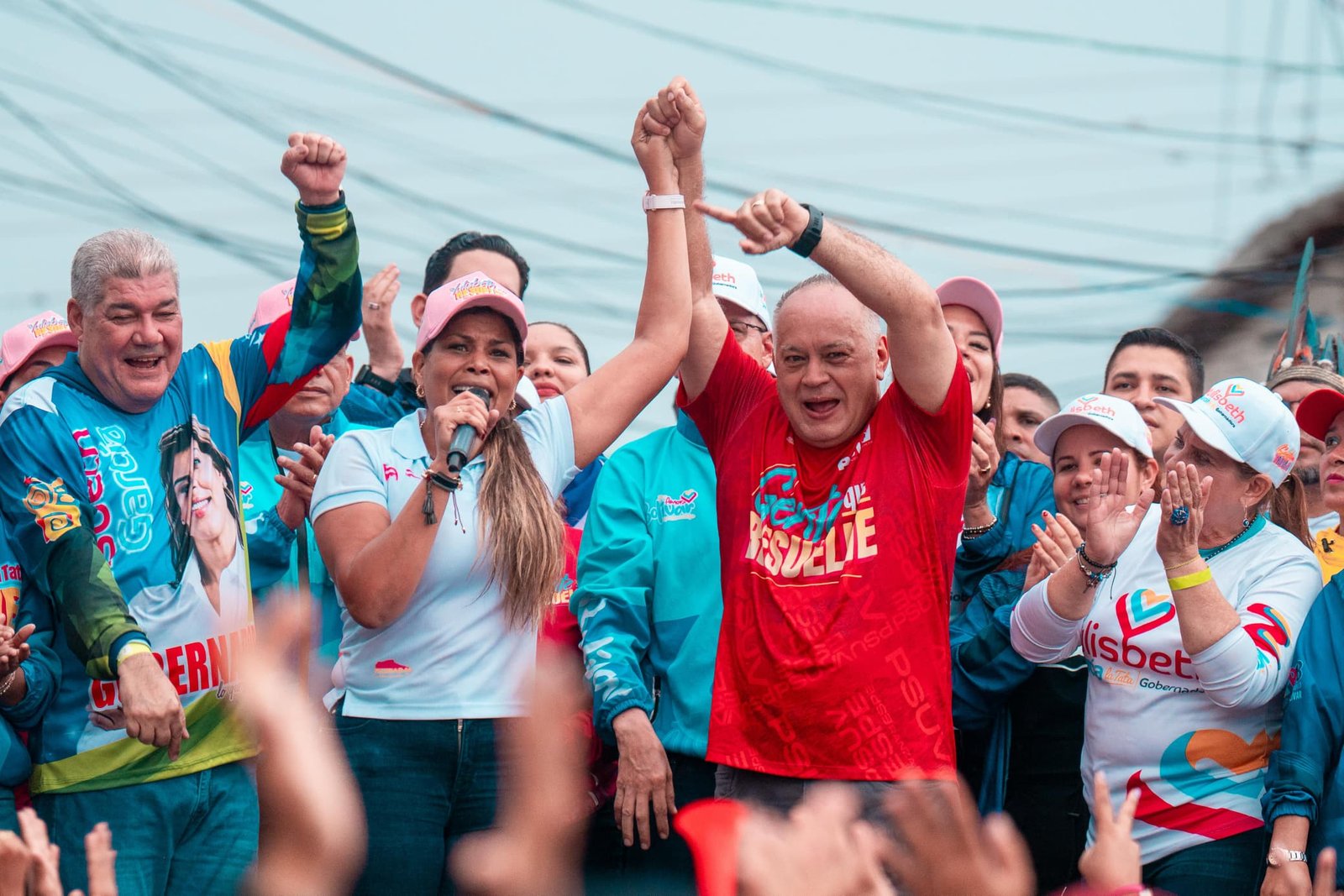 Mujeres marcharon en respaldo a candidatos del Gran Polo Patriótico en el estado Bolívar