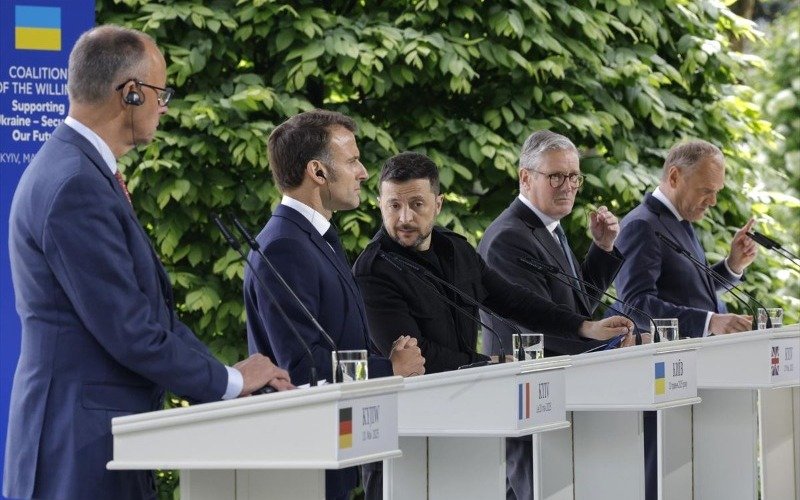 Alemania, Francia y Polonia amenazan a Putin con sanciones si no acepta tregua