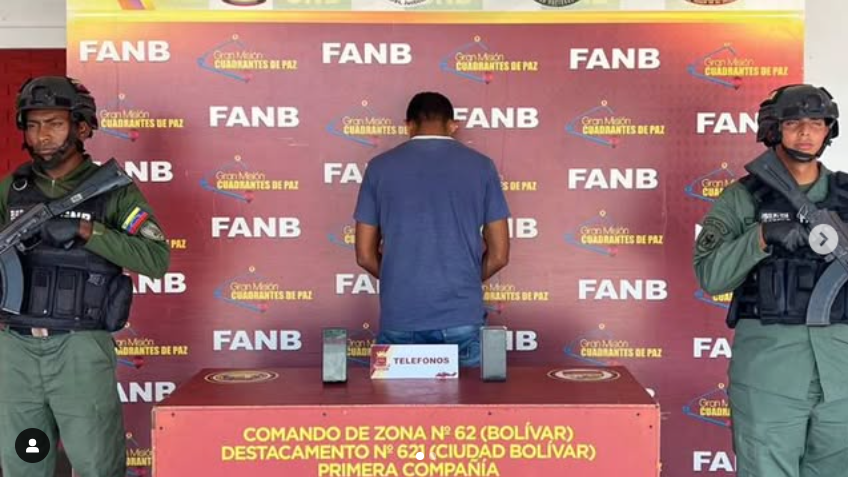 FANB captura a individuo por extorsióny amenazas en Maripa