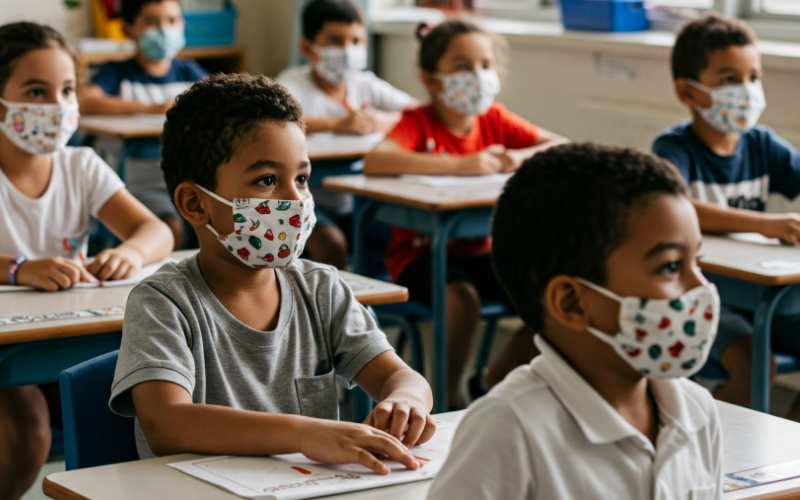 Ecuador ordena uso de mascarilla en escuelas de cuatro provincias por casos de tosferina