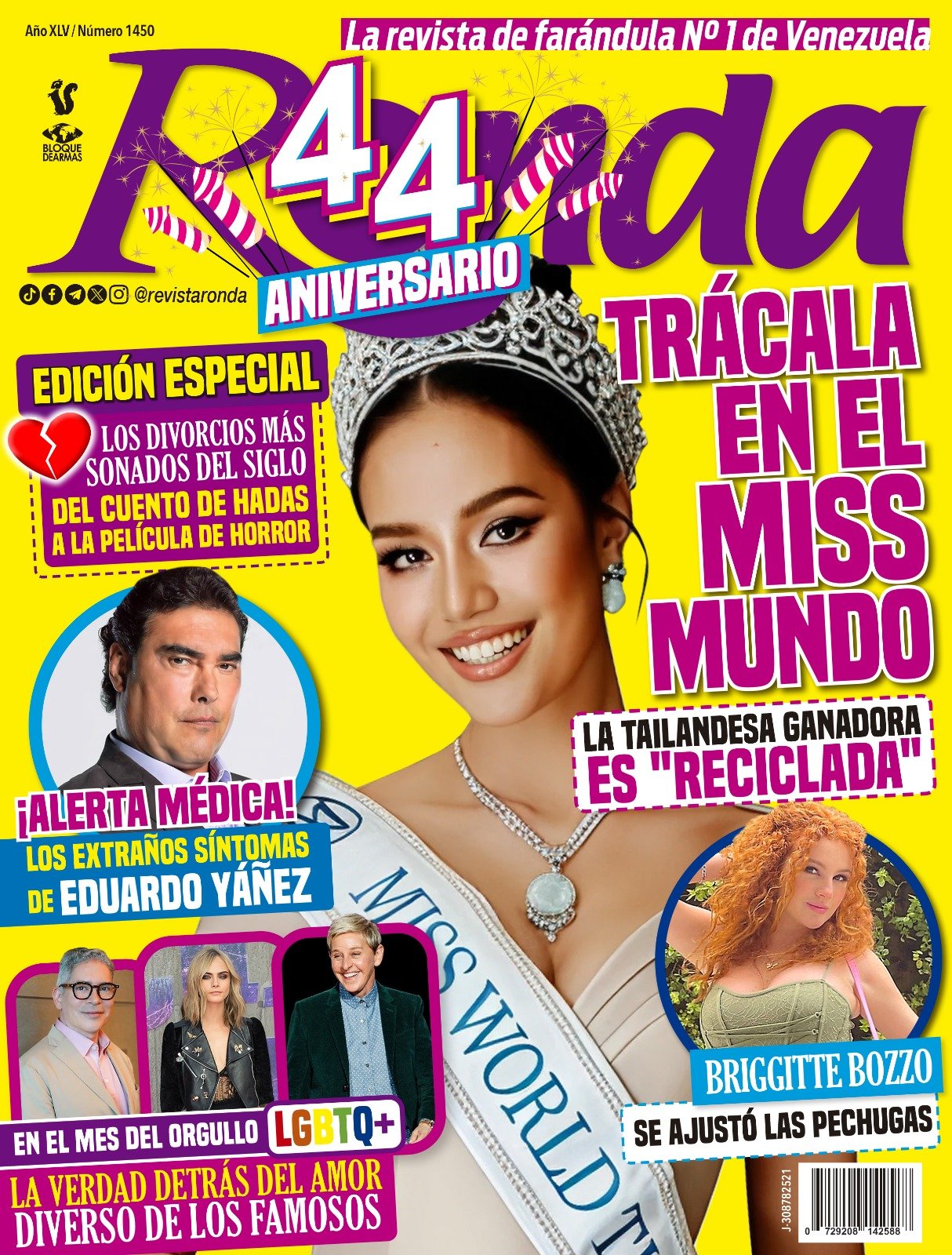Ronda celebra 44 años siendo lareina del entretenimiento y el cotilleo