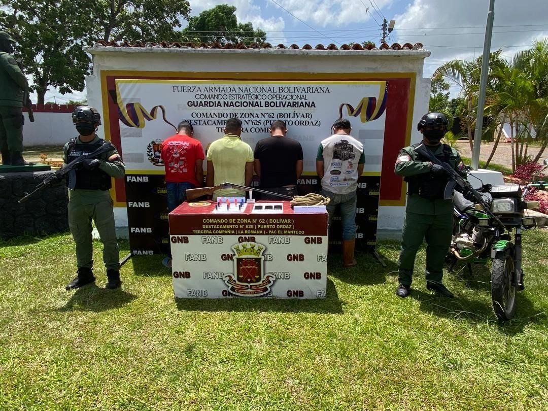 GNB desarticula banda dedicada al abigeato en Bolívar
