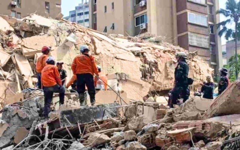26 fallecidos y seis rescatados dejó el colapso del edificio Obelisco en Chacao